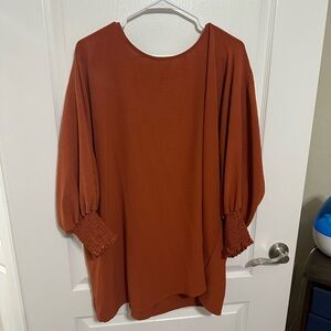 Agnes Orianda Orange blouse